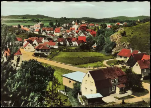 Ansichtskarte Alfeld (Mittelfranken) Ortsansicht 1972