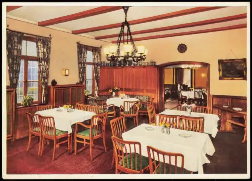 Ansichtskarte Syke Hotel Schützenhaus, Syke - Innenansicht Restaurant 1963