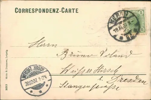 Cartolina Meran Merano Stadtpartie 1907