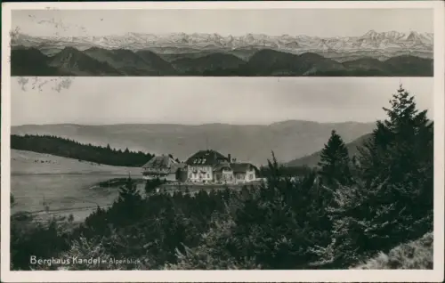 Ansichtskarte Emmendingen 2 Bild Panorama und Hütte 1938