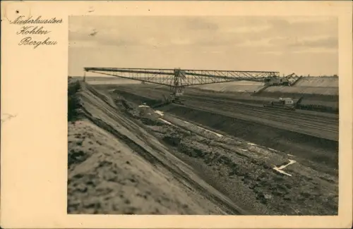 Senftenberg (Niederlausitz) Miederlausitzer Bergbau Kohle Förderbrücke 1932