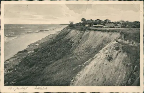 Postcard Jershöft-Pustamin Jarosławiec Postomino Ortsblick 1936  b. Schlawe