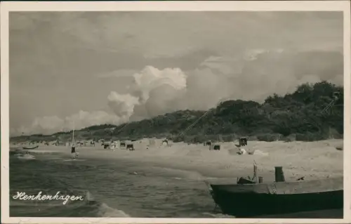 Henkenhagen Ustronie Morskie Strand Wolken Dünen 1932 Privatfoto   Pommern