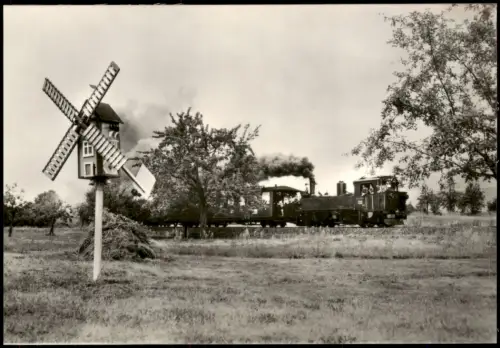 Berbisdorf Radeburg Traditionsbahn Radebeul Ost-Radeburg, Juli 1983 c1985