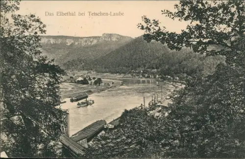 Ansichtskarte Tetschen-Bodenbach Decín Tetschen Laube 1911