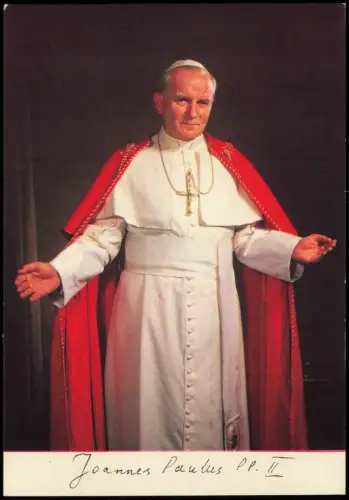 Ansichtskarte  Papst Vatikan Joannes Paulus II Vaticano 1984