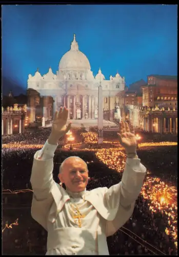 Postcard Vatikanstadt Rom Petersdom S. Petri Papst Pope 1982