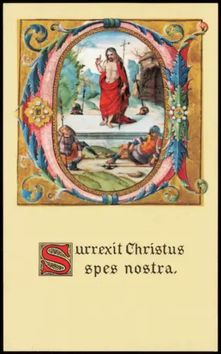 Religion & Kirche Jesus Surrexit Christus spes nostra 1965