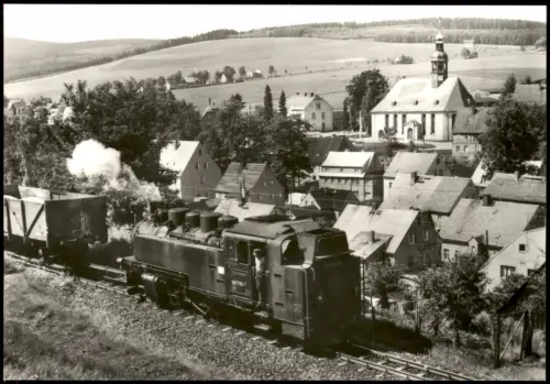 Schmalspurbahn Cranzahl-Oberwiesenthal bei Neudorf 1974/1985
