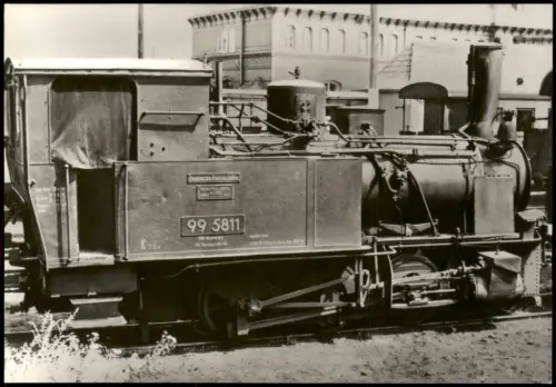 Verkehr Eisenbahn Zug Dampf-Lokomotive DDR Sammel Fotokarte 1970