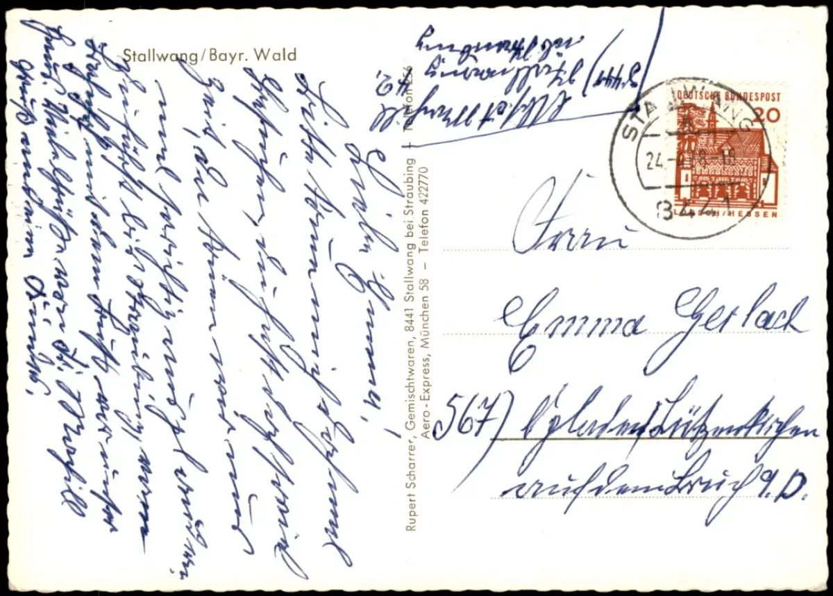 Stallwang Lk Straubing Bogen.. | Ansichtskarten günstig