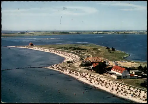 Ansichtskarte Fehmarn (Insel) Luftbild Luftaufnahme Südstrand Burgtiefe 1969