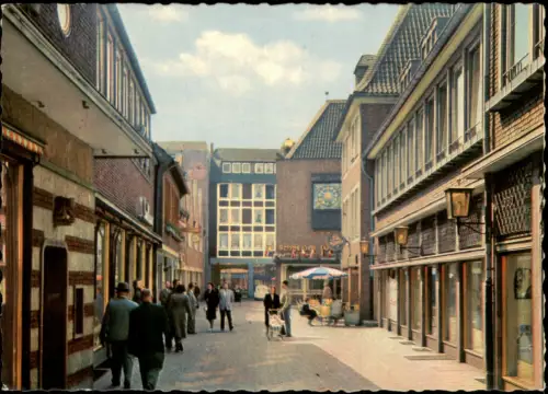 Ansichtskarte Düsseldorf Schneider-Wibbel-Gasse, Geschäfte 1971