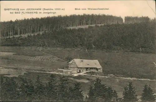 Postcard Bad Flinsberg Świeradów-Zdrój Gasthaus Iserkamm 1910