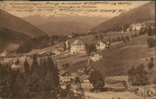 Spindlermühle Špindlerův Mlýn | Spindelmühle Stadtpartie 1914