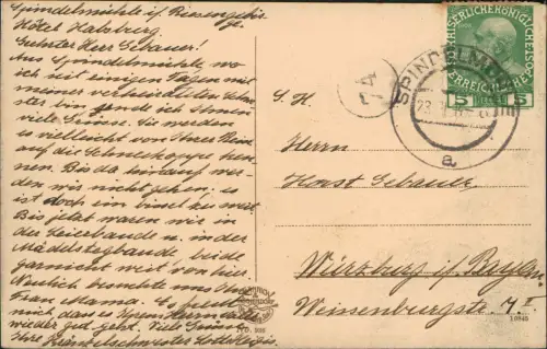 Spindlermühle Špindlerův Mlýn | Spindelmühle Stadtpartie 1914