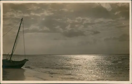 Postcard Misdroy Międzyzdroje Strand Stimmungsbild 1930  Pommern