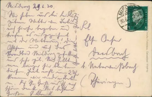 Postcard Misdroy Międzyzdroje Strand Stimmungsbild 1930  Pommern