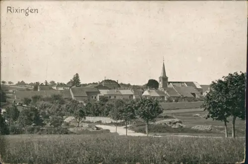 CPA Rixingen Réchicourt-le-Château Stadtpartie 1916  gel. Feldpoststempel