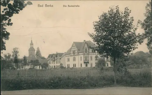 Ansichtskarte Bad Berka Badestraße 1912
