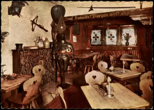 Ansichtskarte Wirtheim Landsknechts Schenke - Gasthaus Kr. Gelnhausen 1965