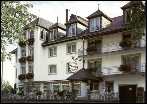 Ansichtskarte Ernst (Mosel) Eingang Restaurant Pollmann Moselstraße 54 1988