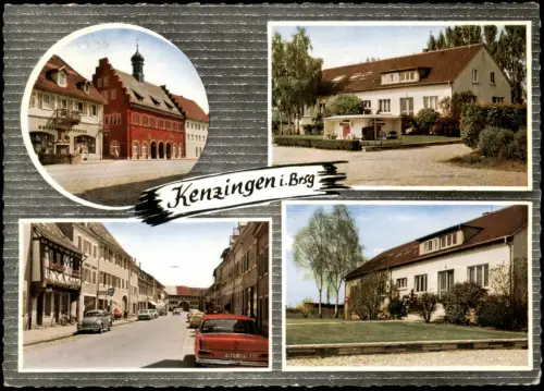 Ansichtskarte Kenzingen 4 Bild Schulungszentrum Straße VW Käfer 1972