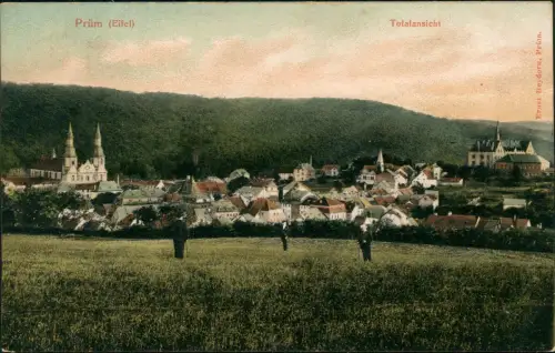 Ansichtskarte Prüm Partie an der Stadt 1906