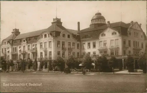 Ansichtskarte Bad Salzschlirf Badehof - Fotokarte 1926