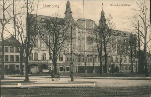 Ansichtskarte Hamburg Gewerkschaftshaus 1913