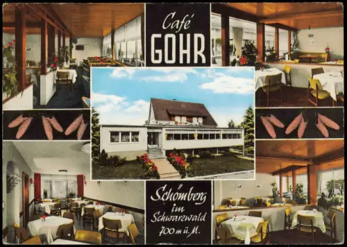 Schömberg (Schwarzwald) Cafe GOHR, Schömberg im Schwarzwald 1975