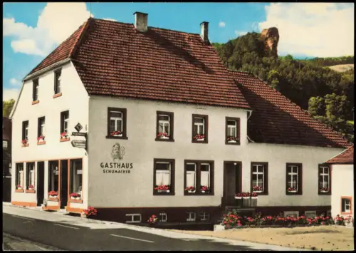Ansichtskarte Schönau (Pfalz) Gasthof und Pension Schumacher 1970