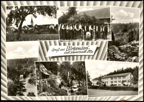 Ansichtskarte Birkendorf-Ühlingen-Birkendorf Mehrbildkarte Tracht Stadt 1968