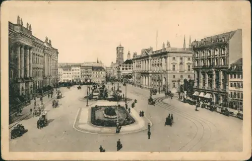 Ansichtskarte Berlin Schloßplatz und Begasbrunnen. 1924