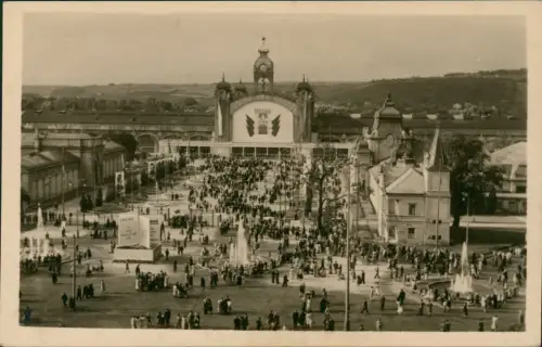 Bubny-Prag Praha park kultury a oddechu Julia Fučíka Ausstellung Fotokarte 1955