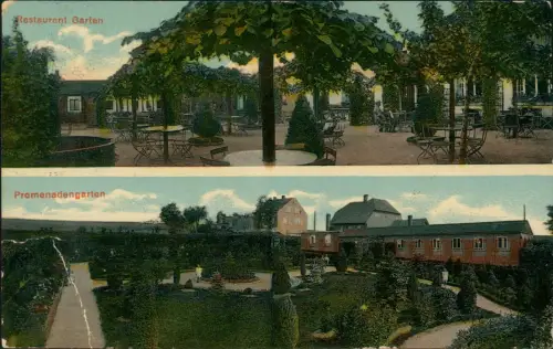 Ansichtskarte Wittgensdorf-Chemnitz 2 Bild Restaurant Jagdschänke 1913