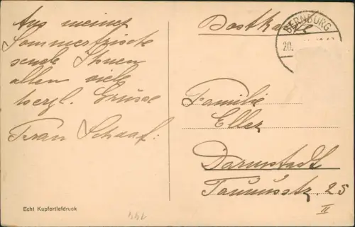 Ansichtskarte Aschersleben Partie auf der Burg 1922