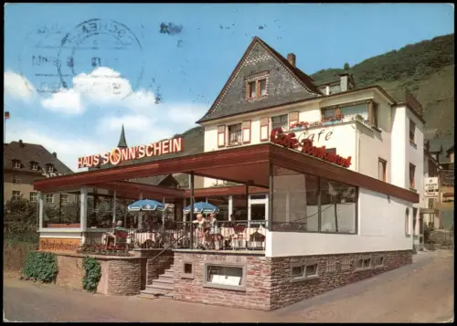 Ansichtskarte Cochem Kochem Cafe Restaurant Sonnschein 1978