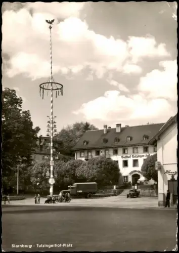 Ansichtskarte Starnberg Tutzingerhof-Platz, LKW - Gasthof 1964