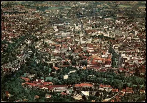 Ansichtskarte Bielefeld Luftbild Luftaufnahme 1969