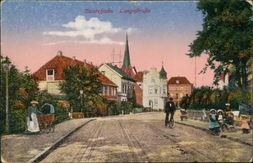 Ansichtskarte Buxtehude Langestraße 1914