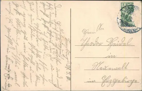 CPA Saarburg (Lothringen) Sarrebourg Partie an der Saar 1910
