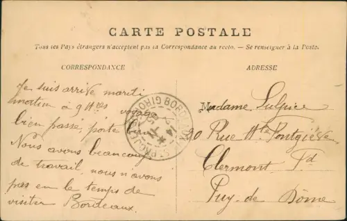 CPA Bordeaux Hafen Les Docks Dampfer Steamer 1905