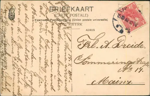 Postkaart Amsterdam Amsterdam In de haven - Hafen 1910