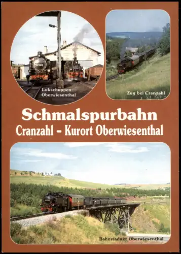 Eisenbahn Dampflokomotive Schmalspurbahn Cranzahl Oberwiesenthal 1990
