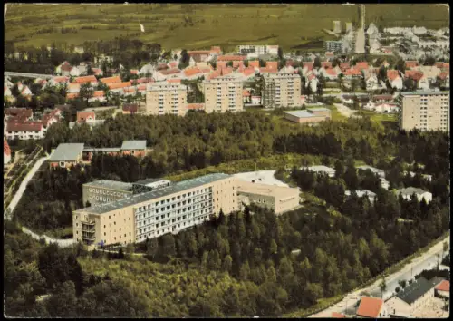 Ansichtskarte Buxtehude Luftaufnahme: Städtisches Krankenhaus 1970