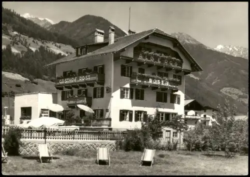 Cartolina Lutago Luttach Südtirol Hotel Post Mayrhofer 1961
