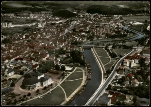 Ansichtskarte Saarbrücken Luftbild Luftaufnahme Azur 1964