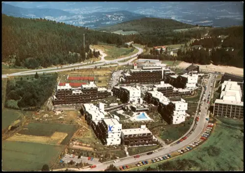 Ansichtskarte Sankt Englmar APART-Hotel Luftaufnahme Luftbild-AK 1977