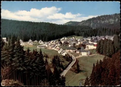 Ansichtskarte Silberstein Blick auf den Ort 1966